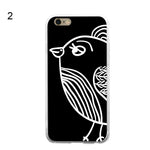 Concise Bird Streak Phone Case Cover for iPhone 5 6 6S 7 Plus Samsung Galaxy S5
