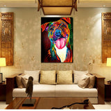 Unframed Multi-color Dog Painting Wall Art Craft Hanging Pictures Home Decor