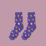 Women's Autumn Winter Stylish Cute Cat Cartoon Animal Pattern Cotton Ankle Socks