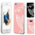 Concise Bird Streak Phone Case Cover for iPhone 5 6 6S 7 Plus Samsung Galaxy S5