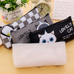 Cute Cartoon Cat Pencil Bag Waterproof Makeup Pouch Case Kids School Supplies