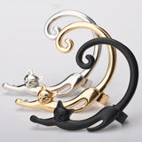 1Pc Fashion Women Cartoon Cat Earrings Piercing Ear Cuff Wraps Party Jewelry