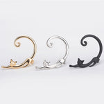 1Pc Fashion Women Cartoon Cat Earrings Piercing Ear Cuff Wraps Party Jewelry