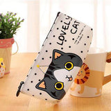 Cute Cartoon Cat Pencil Bag Waterproof Makeup Pouch Case Kids School Supplies