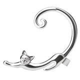 1Pc Fashion Women Cartoon Cat Earrings Piercing Ear Cuff Wraps Party Jewelry