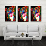 Unframed Multi-color Dog Painting Wall Art Craft Hanging Pictures Home Decor