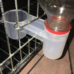 Practical Plastic Water Drinker Cup Feeder Drinking Bowl for Bird Pigeons Parrot