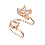 Elegant Women Little Bird Rhinestone Ear Clip No Piercing Earrings Party Jewelry
