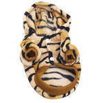 Dog Puppy Hoodie Tiger Style Warm Flannel Dog Clothing Costume Winter Warm Coat