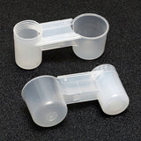 Practical Plastic Water Drinker Cup Feeder Drinking Bowl for Bird Pigeons Parrot