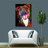 Unframed Multi-color Dog Painting Wall Art Craft Hanging Pictures Home Decor