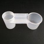 Practical Plastic Water Drinker Cup Feeder Drinking Bowl for Bird Pigeons Parrot