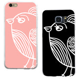 Concise Bird Streak Phone Case Cover for iPhone 5 6 6S 7 Plus Samsung Galaxy S5