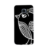 Concise Bird Streak Phone Case Cover for iPhone 5 6 6S 7 Plus Samsung Galaxy S5
